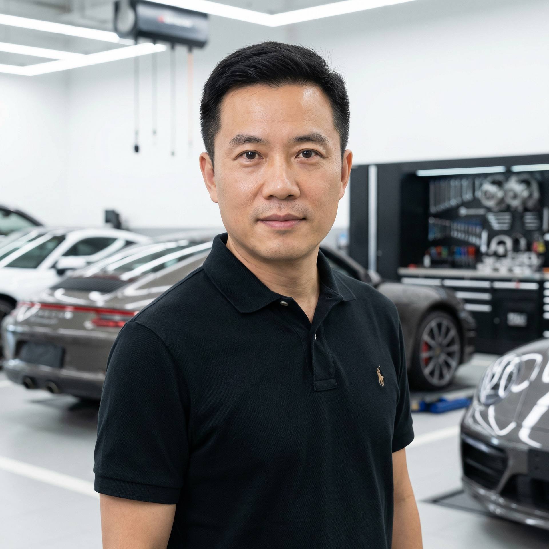 黄色仓库修车改装导演陈志远