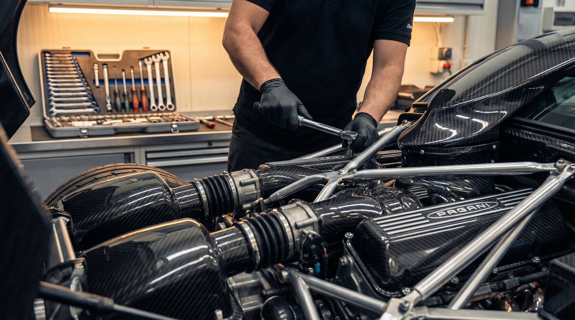 黄色仓库-帕加尼发动机修车改装视频教程