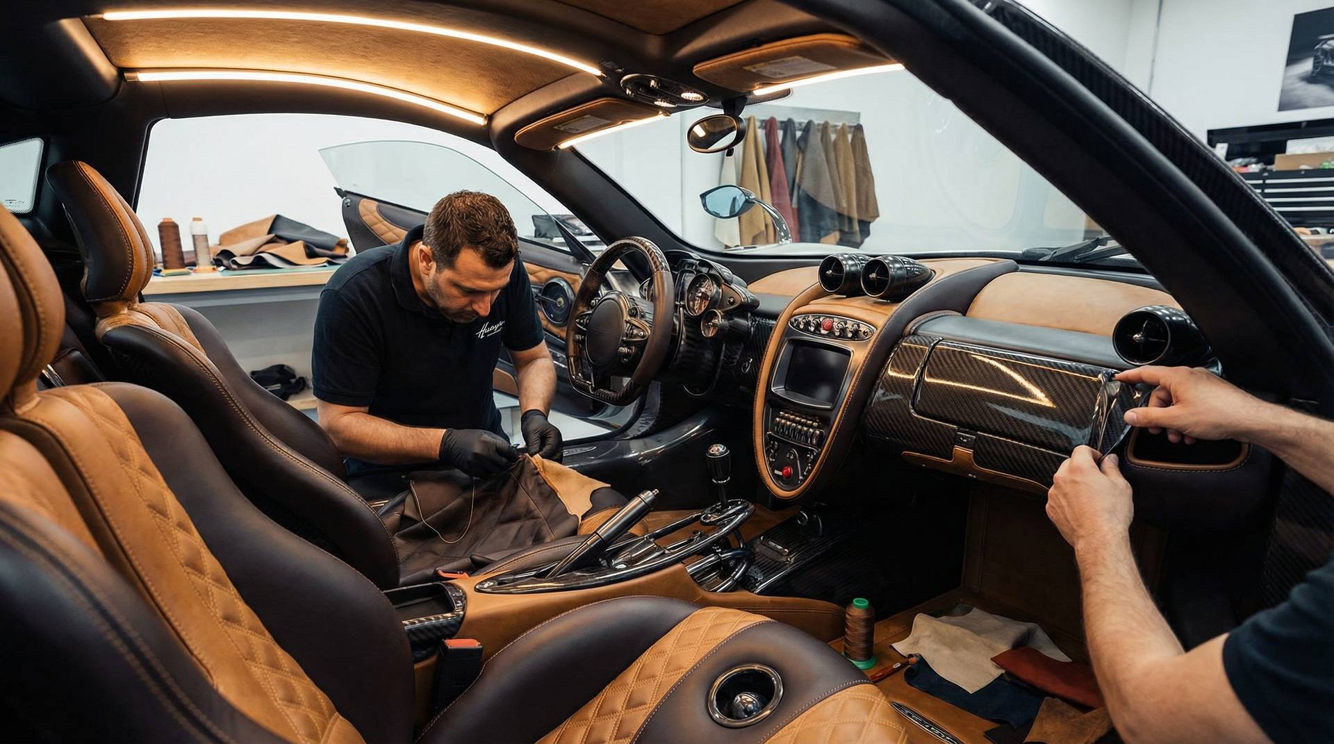 黄色仓库-豪车内饰改装视频